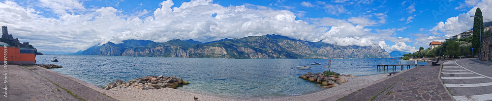 Obraz premium Malcesine, Italy. Malcesine on Garda lake, Italy