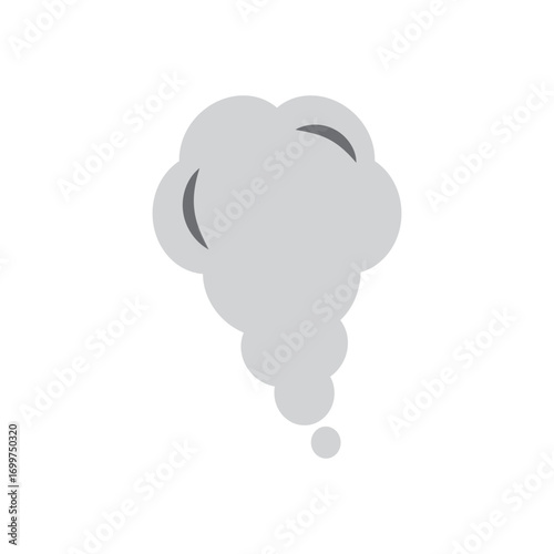 smoke  logo icon illustration flat