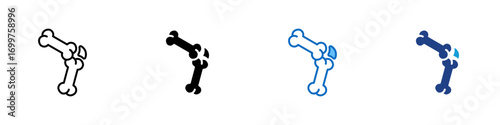 Joints Multiple Style Icon Sheet Design Vector - Human bone joints illustration representing skeletal connection, movement, and orthopedics