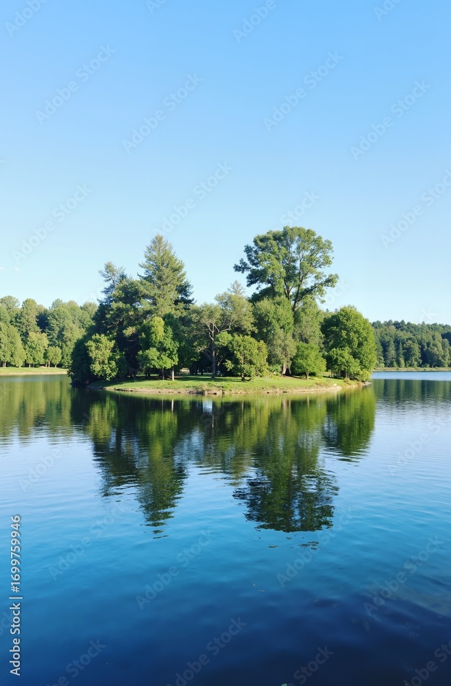 Fototapeta premium lake in the forest