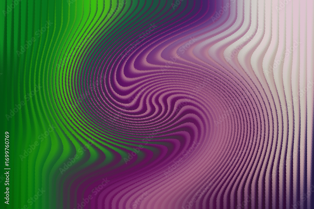Obraz premium Swirling abstract pattern with green and purple gradient colors