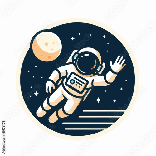 Astronaut in Space Suit Space Exploration.