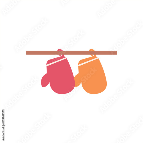 Wall Hook Vector Flat Illustration