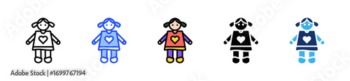 Doll Icon Collection With Multiple Styles