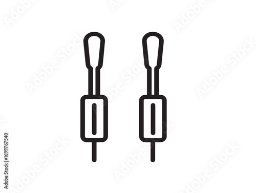 Modern Alcohol Swabs Icon in Sleek Clear Vector Medical Illustration Style