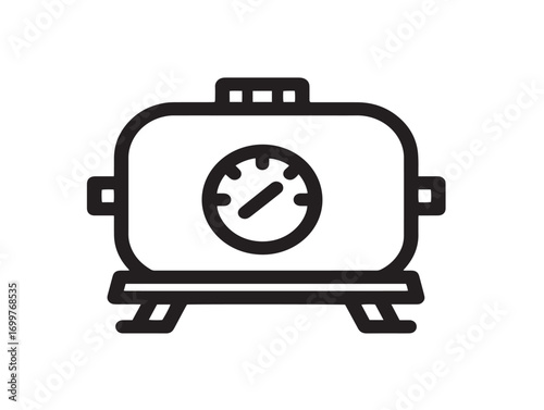 Autoclave Indicators Icon in Professional Minimal Vector Illustration Style