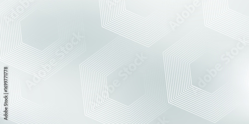 Dark blue background with hexagon geometric lines pattern. Abstract shiny hexagon lines. Futuristic technology concept. eps 10