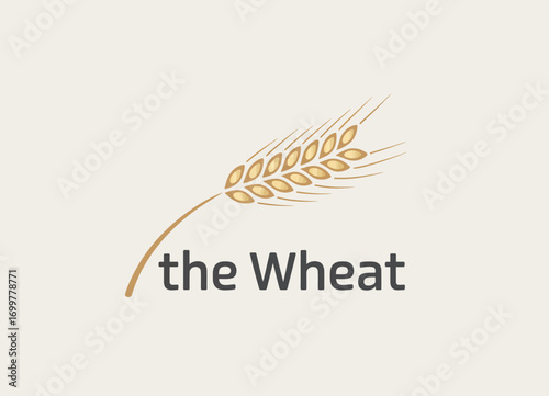 This simple yet effective logo features a stylized wheat design, embodying agriculture and nourishment, ideal for food-related businesses or grain products.