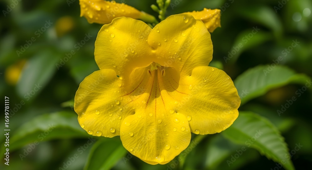 Obraz premium Yellow Trumpet Allamanda Flower