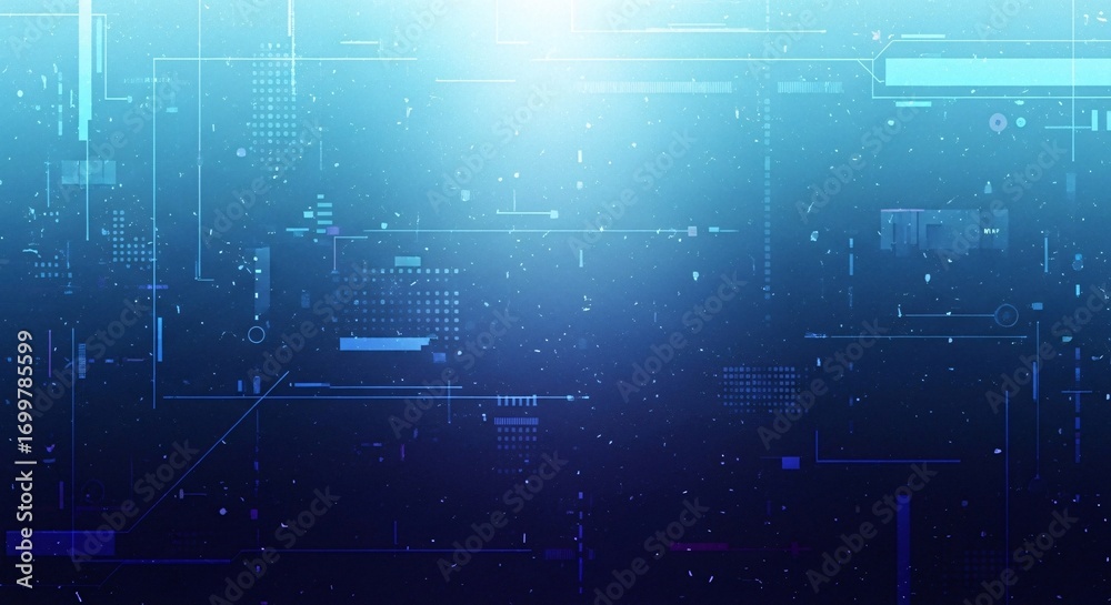 Naklejka premium Cyan Navy Blue Grainy Gradient Texture