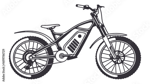 Modern electric bicycle with sturdy frame design for urban commuting and adventurous rides, representing eco-friendly transport