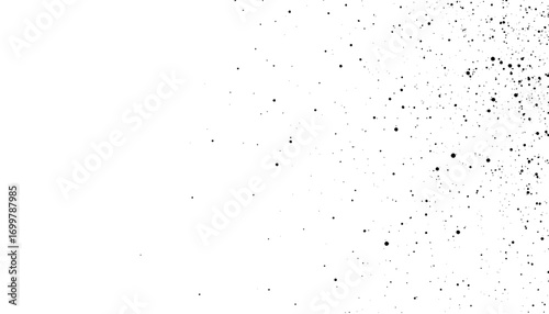Abstract halftone dotted pattern background creates dynamic visual interest with black dots fading towards the center for versatile modern graphic design.