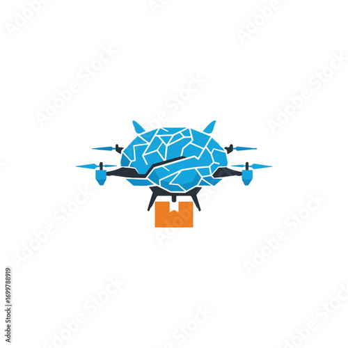 Smart Drone Delivery An Icon Set Showcasing Intelligence, Humor & Imagination