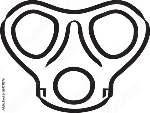 Medical anesthesia masks icon professional clean vector art