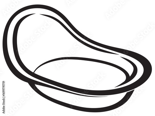 Professional medical bedpan equipment minimal vector illustration