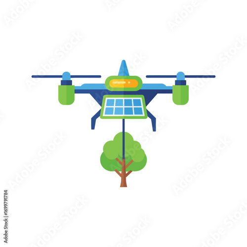 Contemplative Drone Intelligence A Humorous Icon Set Showcasing Progress Through Cooperative Operation