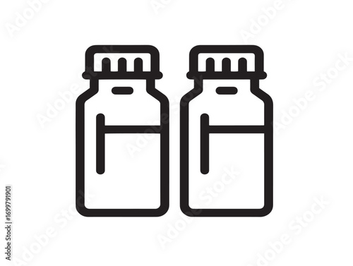 Medical blood culture bottles icon professional vector art
