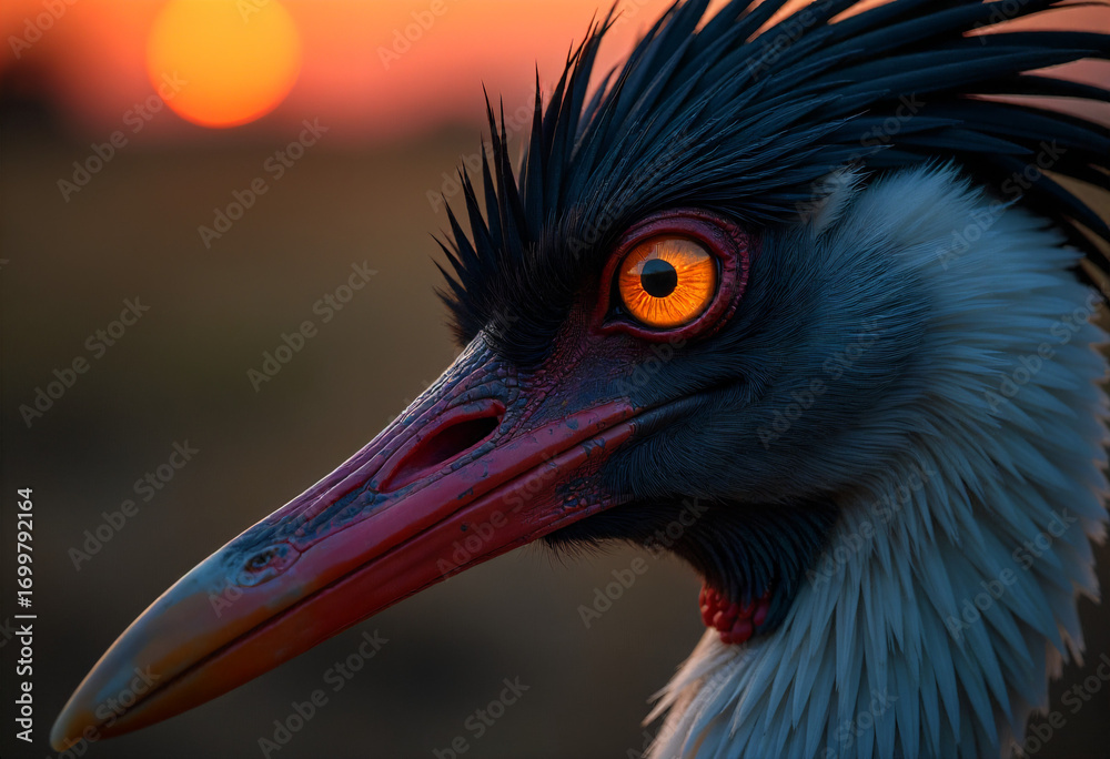 Fototapeta premium close up of a crane