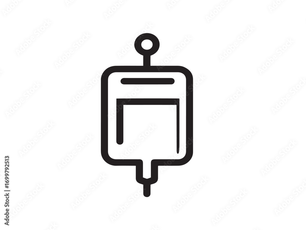 Obraz premium Clean and stylish medical catheter bag illustration vector style