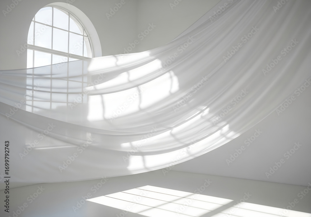 Obraz premium interior of a modern building full white