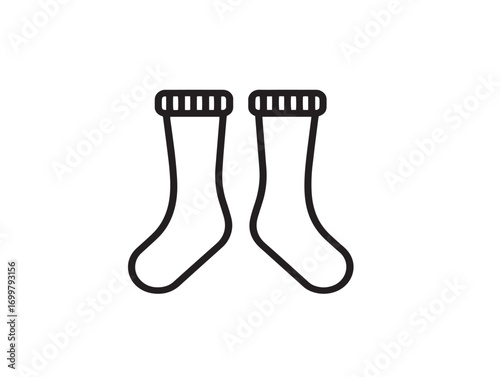 Medical compression stocking icon professional clean vector illustration