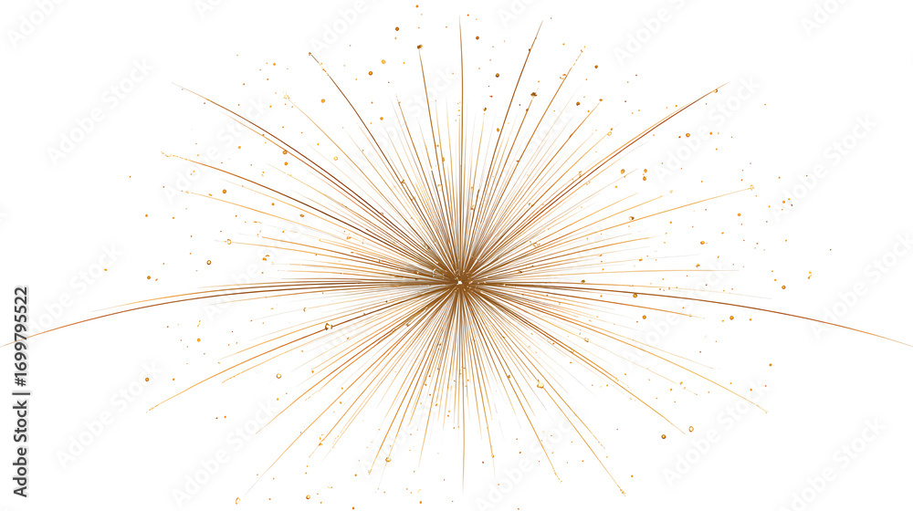Obraz premium abstract circular firework pattern of pastel thin lines with soft glow minimal modern festive background