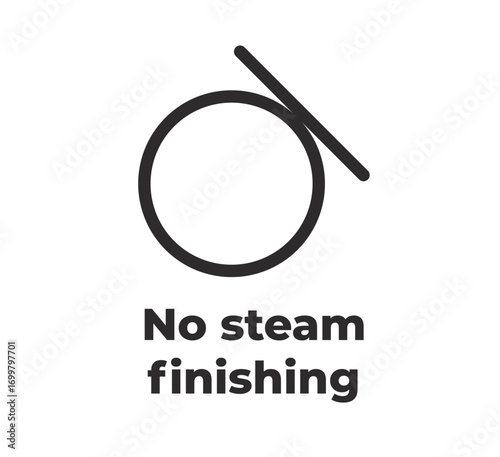 Laundry Symbol - no steam finishing