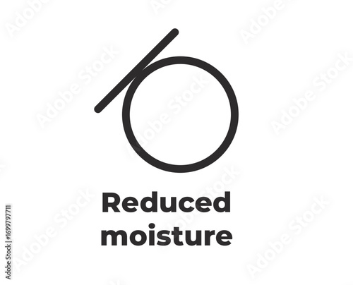 Laundry Symbol - Reduced moisture