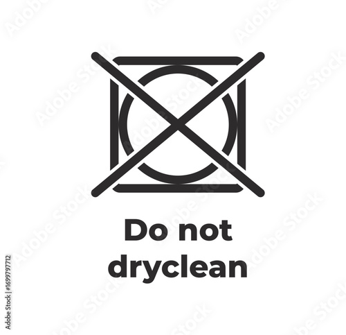 Laundry Symbol - Do not dryclean