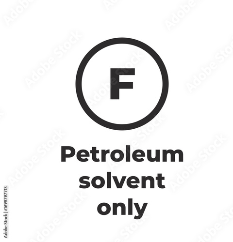 Laundry Symbol - Petroleum solvent