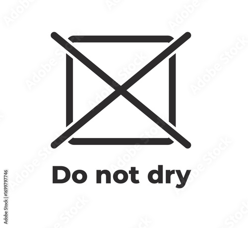 Laundry Symbol - Do not dry