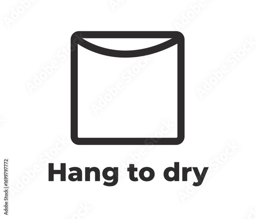 Laundry Symbol - hang to dry