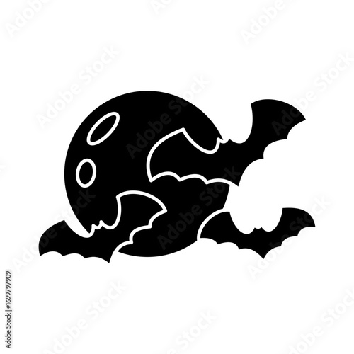 Bat Icon Black