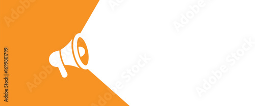 announcement sign on white background	