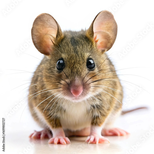 A simple image of a mouse isolated on a white background