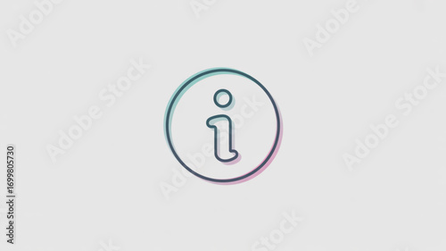 Information icon vector graphic design for help and support center assistance and details outline symbol sign