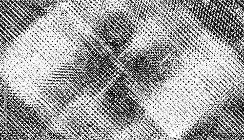 Black and white fabric texture background shows detailed textile pattern with diagonal lines and woven fibers, ideal for design, overlays, or textile projects.