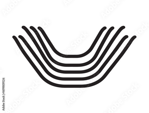 Professional Medical Nasal Strips Icon in Elegant Modern Vector Line Artwork