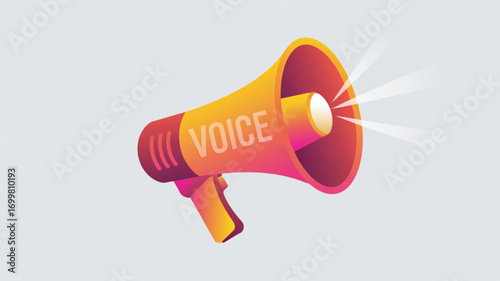 Voice megaphone announcement communication marketing loudspeaker speaker public address system message broadcast attention
