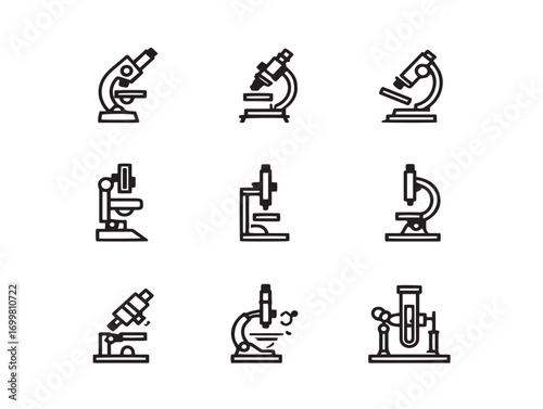 Modern Pathology Testing Kits Illustration in Elegant Minimal Vector Design