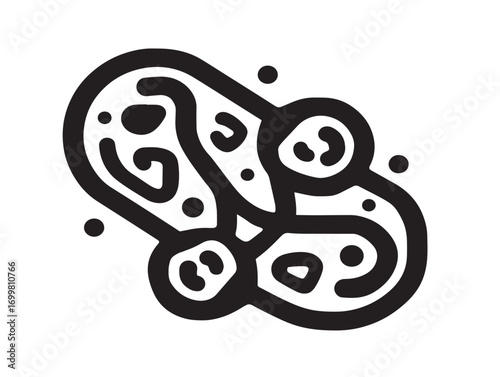 Clinical Pathology Kits Symbol in Professional Black Vector Line Illustration