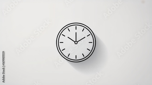 Clock time icon vector illustration symbol for design element and creative project time management concept