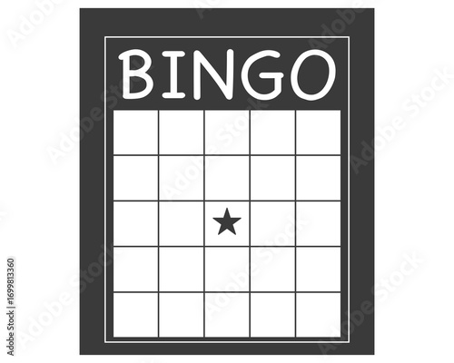 Bingo card blank lotto template, board game background grid, Vintage empty game ticke for numbers. Layout, Lottery ticket, lotto game template, bingo cards symbol outline silhouette isolated on white