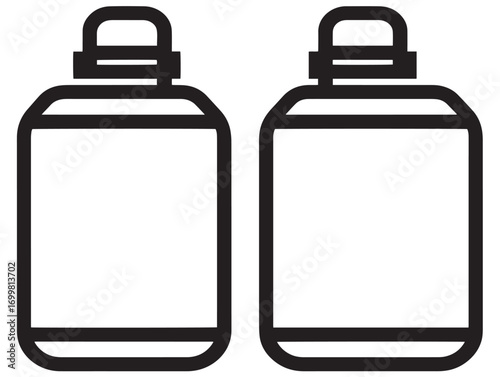 Professional drawing of medical specimen transport bags in vector style
