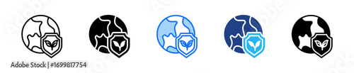 Environmental Protection Icon Set Multiple Style Collection