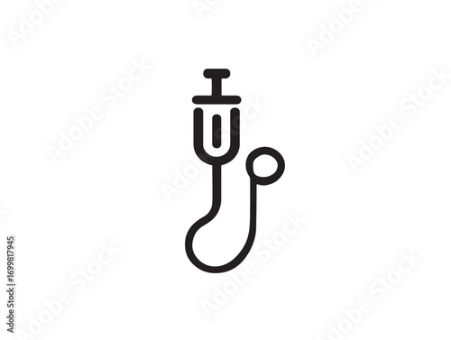 Professional vector design of surgical suction catheter device