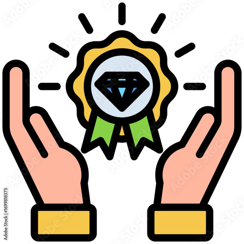 Value proposition icon for business opportunities, business, website, application, printing, document, poster design, etc