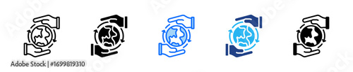Environmental Impact Icon Set Multiple Style Collection