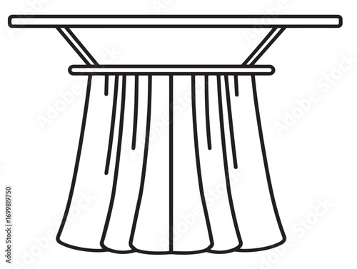 Simple surgical drapes icon in professional vector format