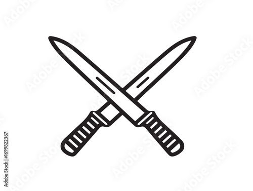 Professional hospital knife instrument illustration in detailed vector